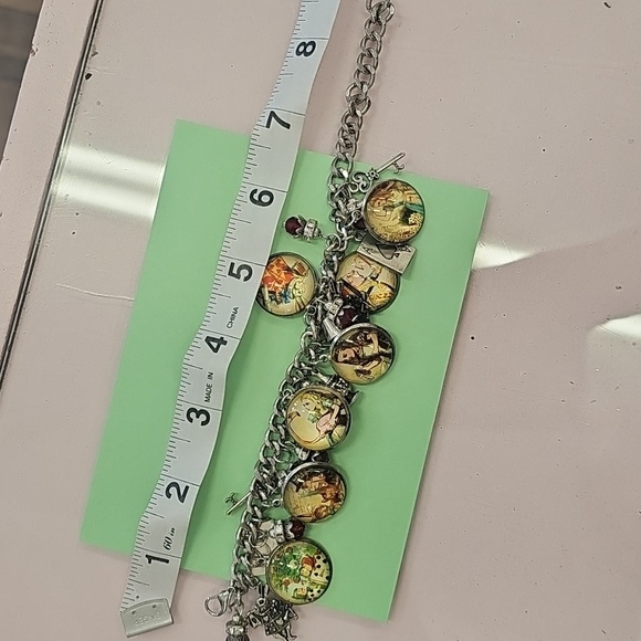 Vintage, Charm, Bracelet, Alice, Wonderland, Design, Vintage, Jewelry, Rabbit - Picture 7 of 8